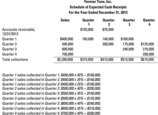 cash budget assignment