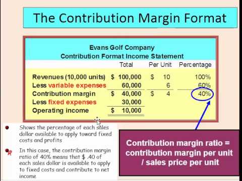 contribution margin income statement