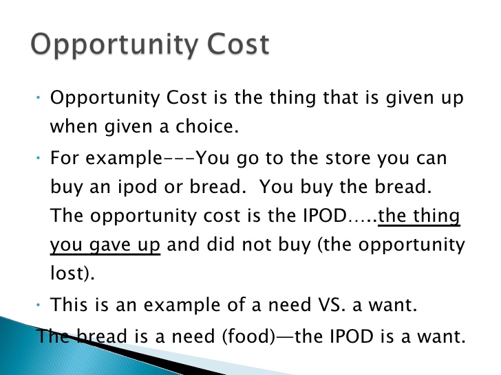 Opportunity Cost Online Accounting