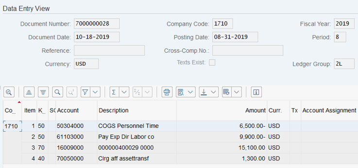 ledger accounts examples