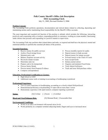 billing clerk job description